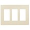 Faith 3-Gang Decorator Screwless Wall Plates, 4.68inH x 2.93in L, Fits GFCI, USB Recep, Dimmers, Ivory SWP3-IV-01 - alternate 1